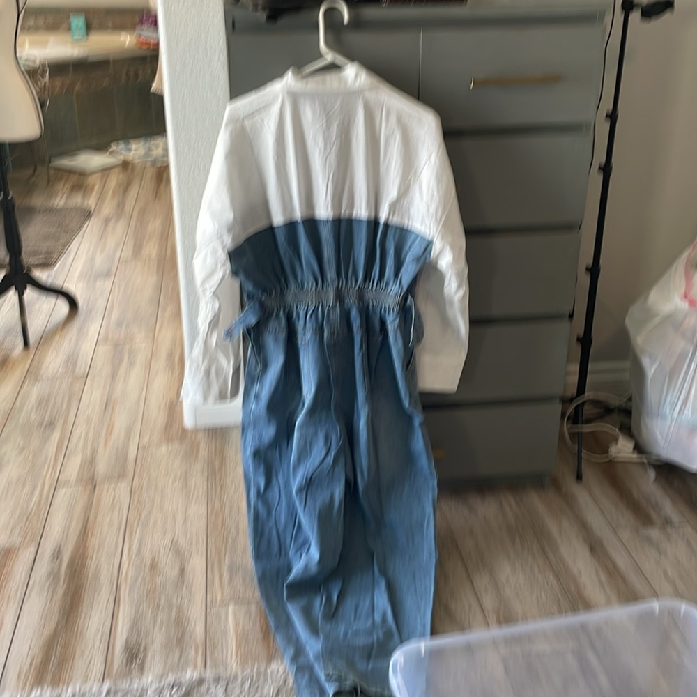 Jean and button-down jumpsuit size 1 XL from good times new with tags - Picture 5 of 10